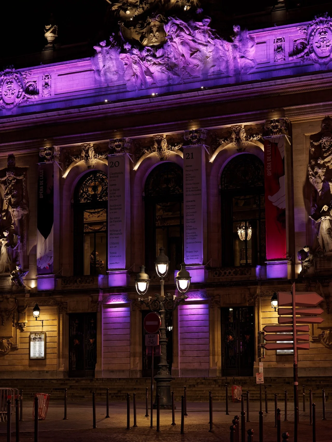 Opéra de Lille - から Place du Théâtre, France