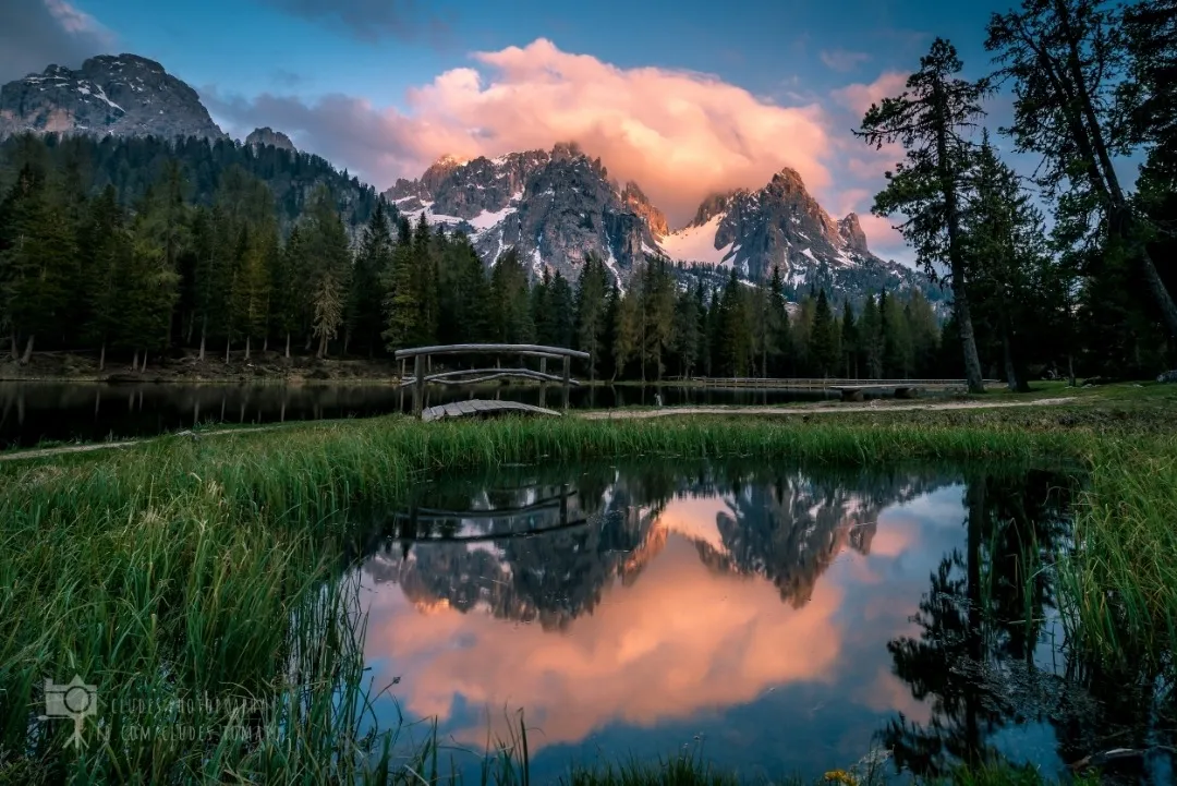 Little Bridge in Lago Antorno - Italy