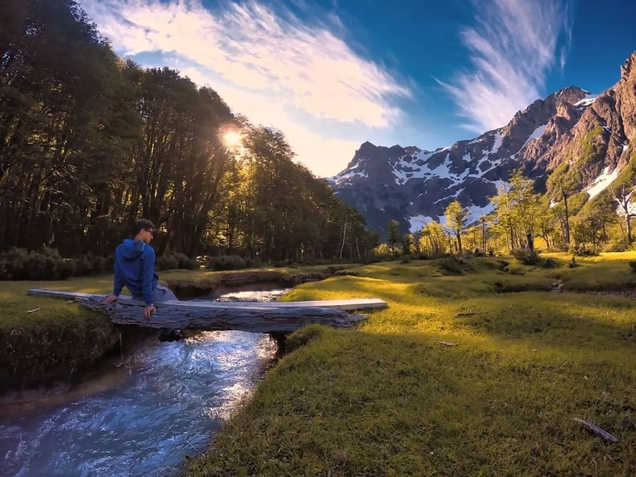 Río en Refugio Hielo Azul - Argentina