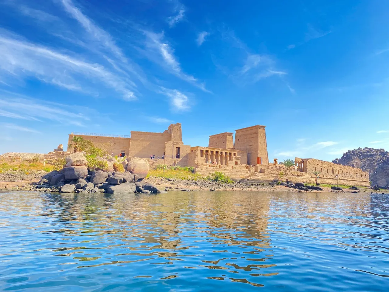 Temple de Philae - Da Depuis le bateau, Egypt