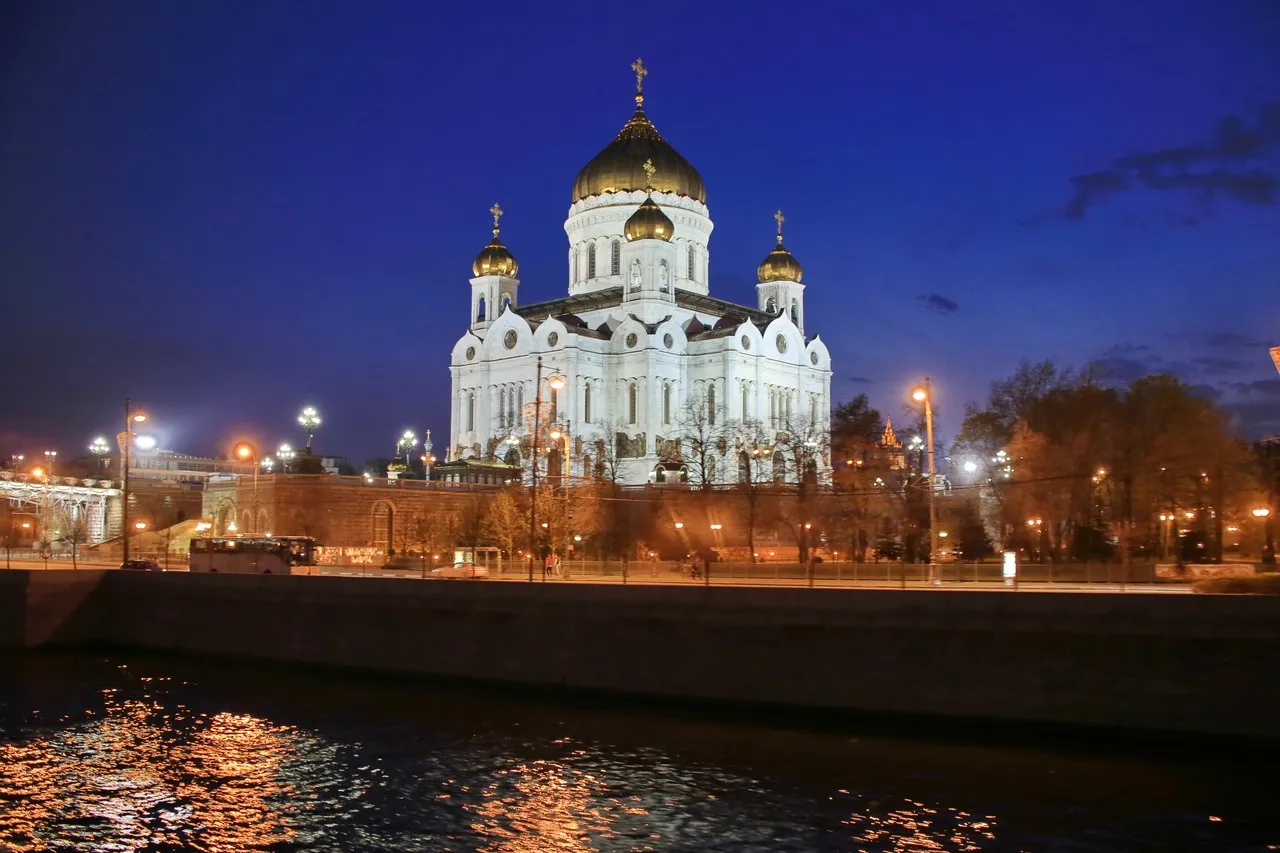Cathedral of Christ the Saviour - From Ferry, Russia