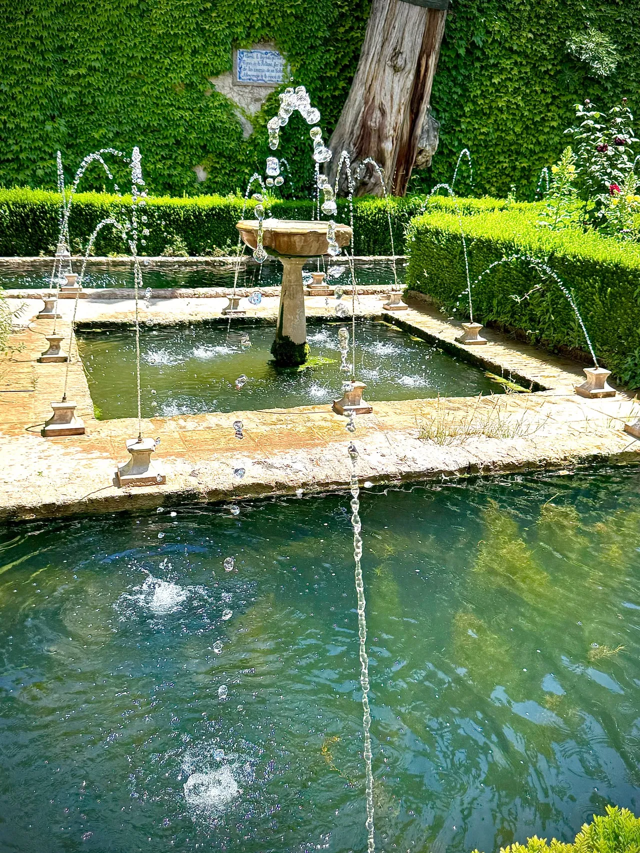 Patio del ciprés de la Sultana - Desde Generalife, Spain