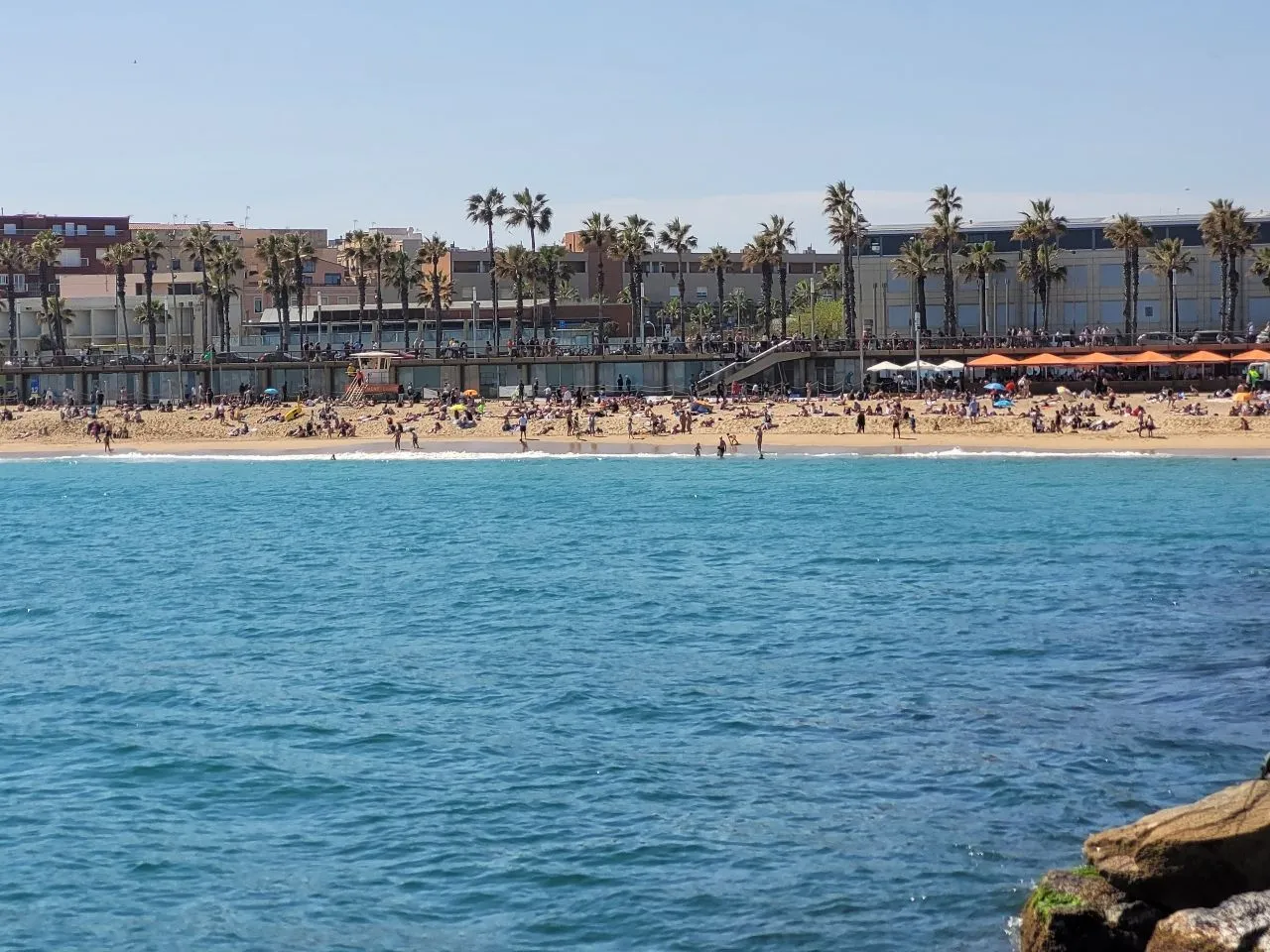 Playa de la Barceloneta - Frá Mirador Las piedras, Spain