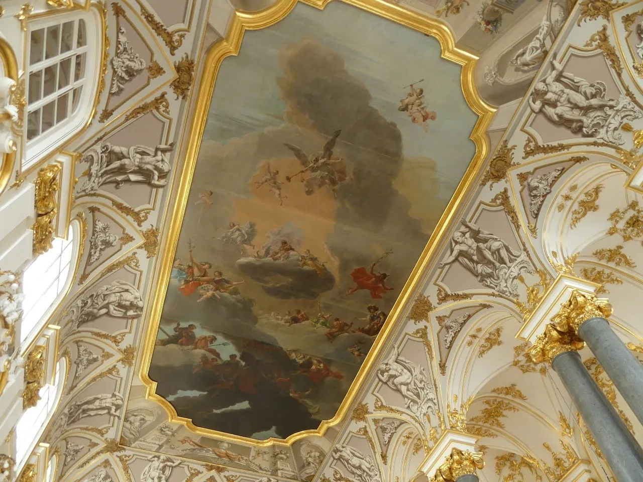 Hermitage Museum Ceiling - 来自 Inside, Russia