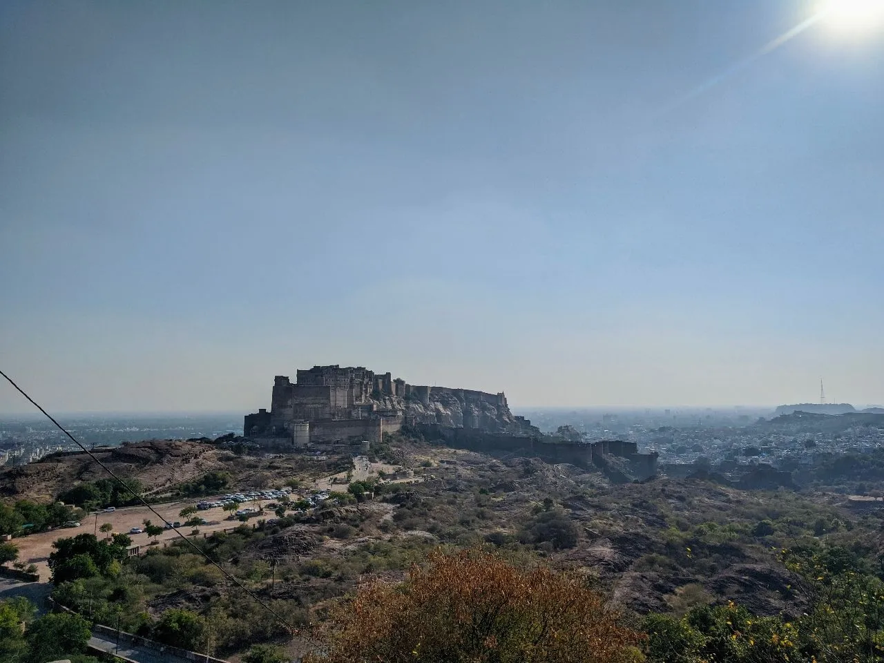 Mehrangarh Fort - Dari Singhoria Hill, India