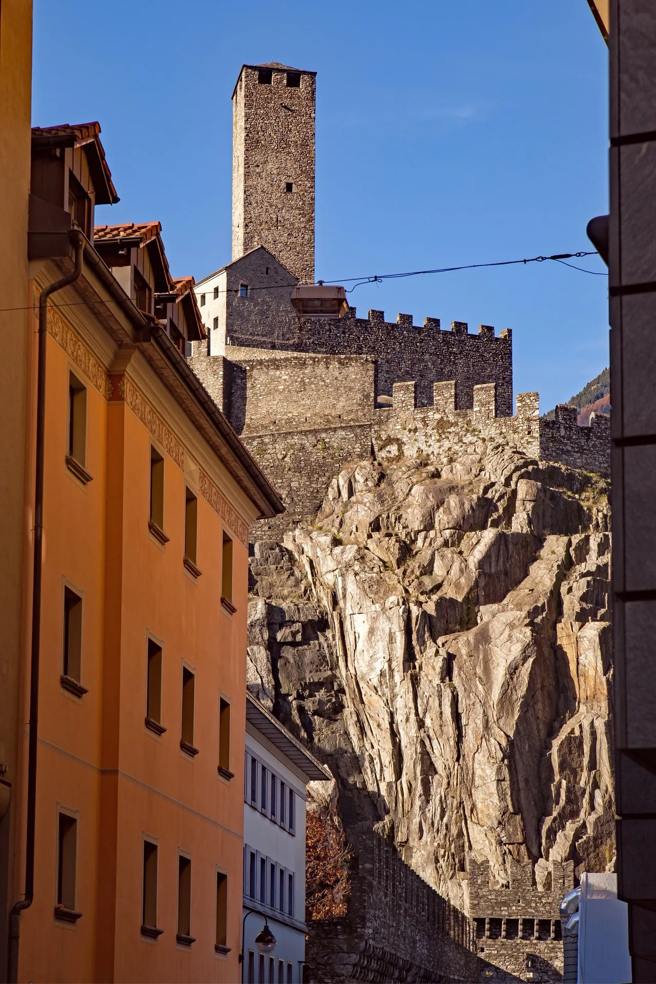 Castles of Bellinzona - З Near Chiesa San Giovanni, Switzerland