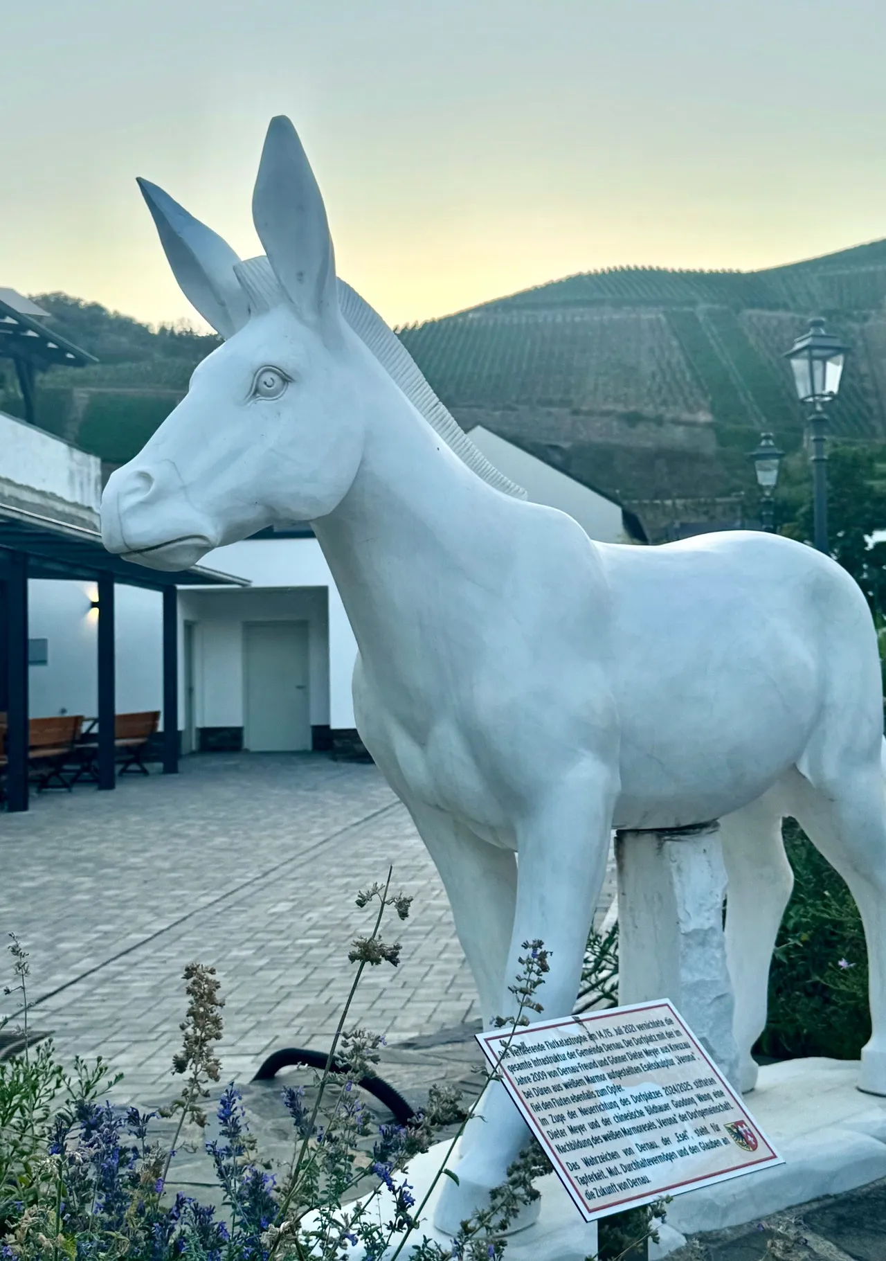 Eselstatue in Dernau - Germany