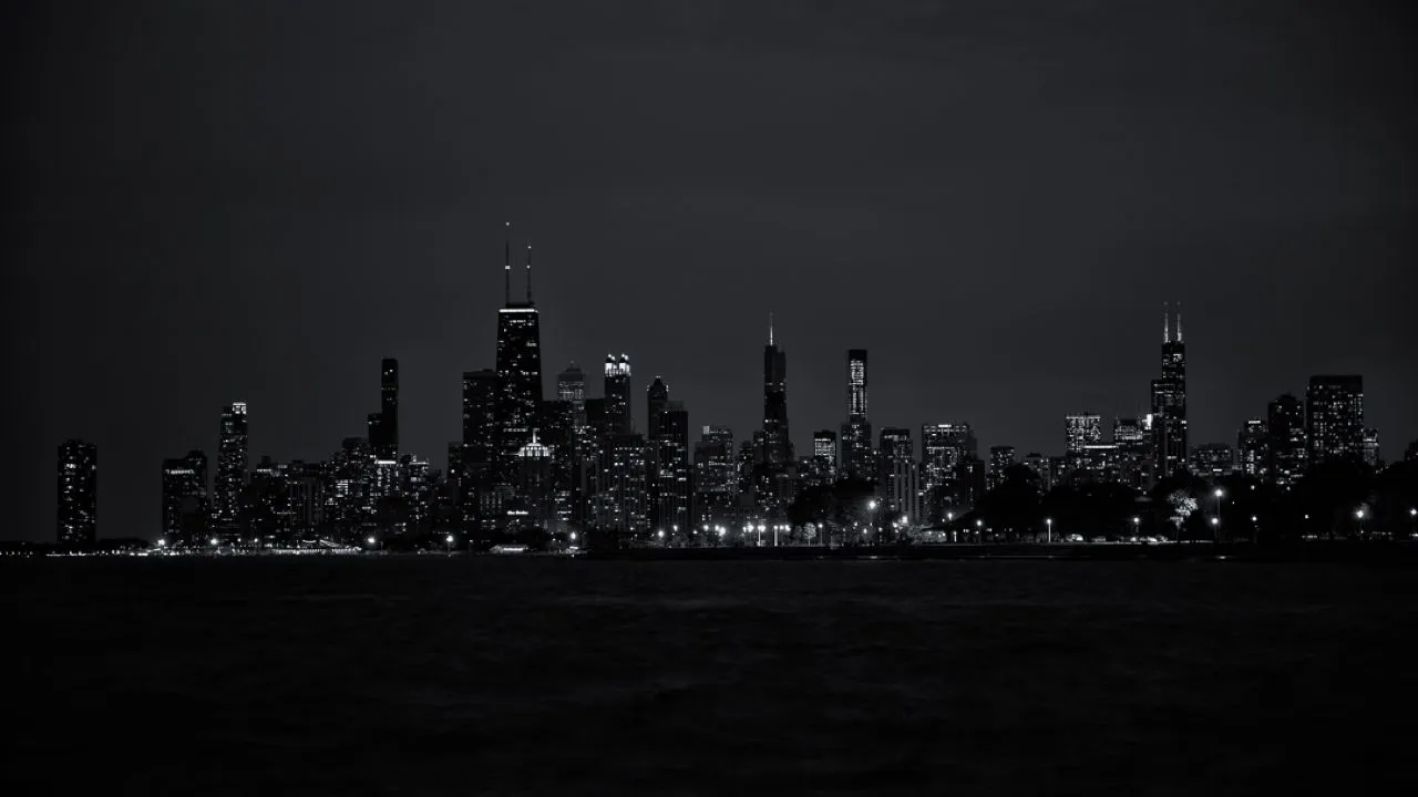 Chicago Skyline - Von Fullerton Beach looking south, United States