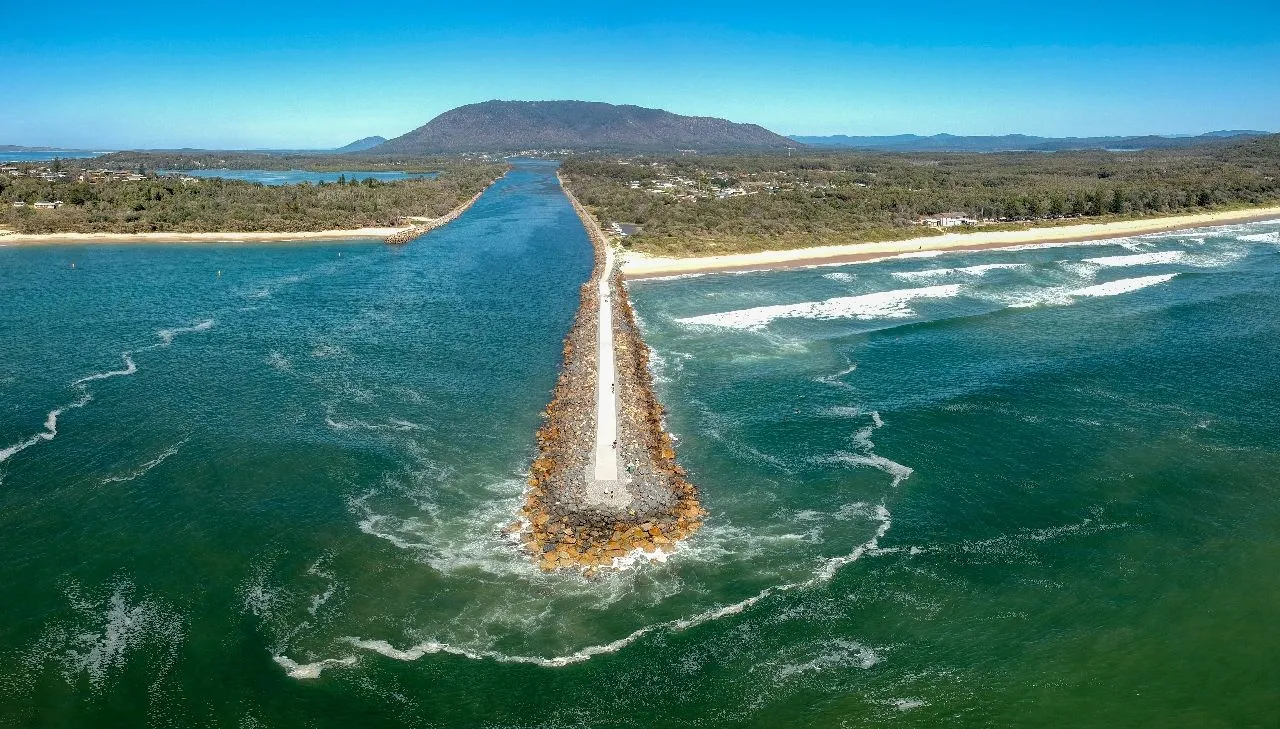 Dooragan and the Camden-Haven - 来自 North Haven - Drone, Australia