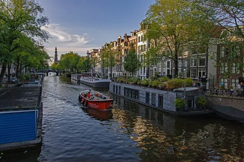 Westertoren - From Runstraat Bridge, Netherlands
