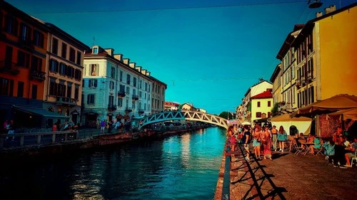 Alda Merini bridge - Depuis Naviglio Grande canal, Italy
