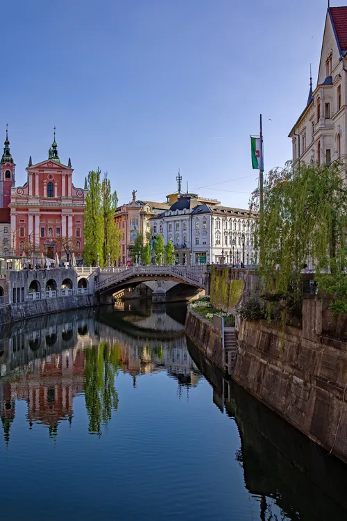 Triple Bridge - Tromostovje - Von Fishmarket Foorbridge, Slovenia