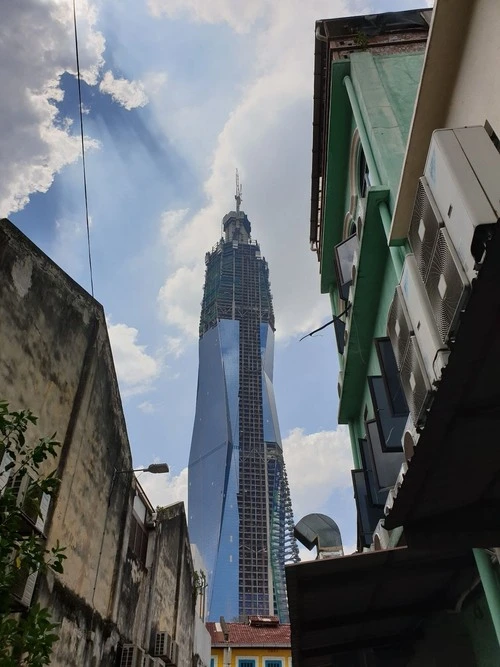 KL118 Tower - From Jalan Panggong Street, Malaysia