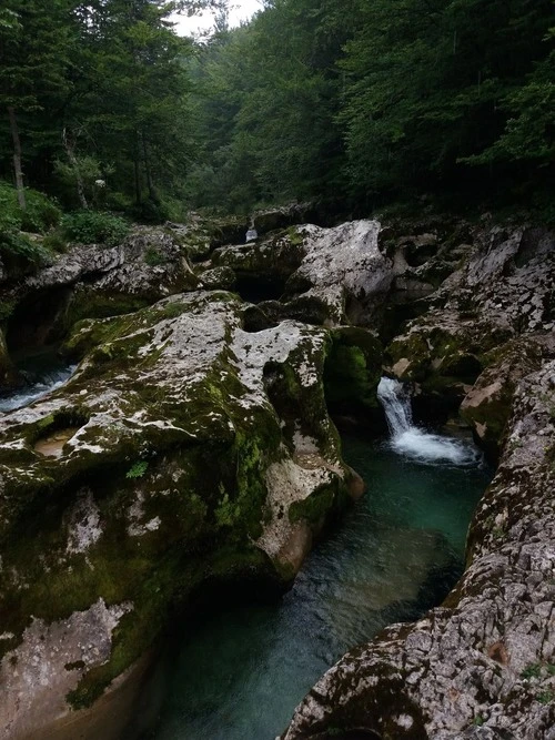 Waterfalls on the Rocks - Desde Mostnica River, Slovenia