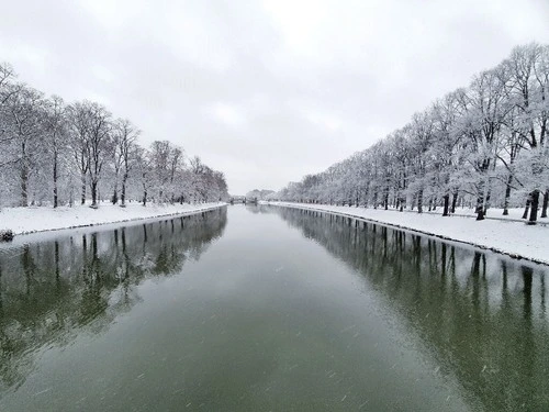 Elsterflutbett River - Aus Sachsenbrücke, Germany