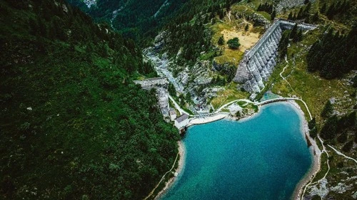 Diga del Gleno - Aus Drone, Italy