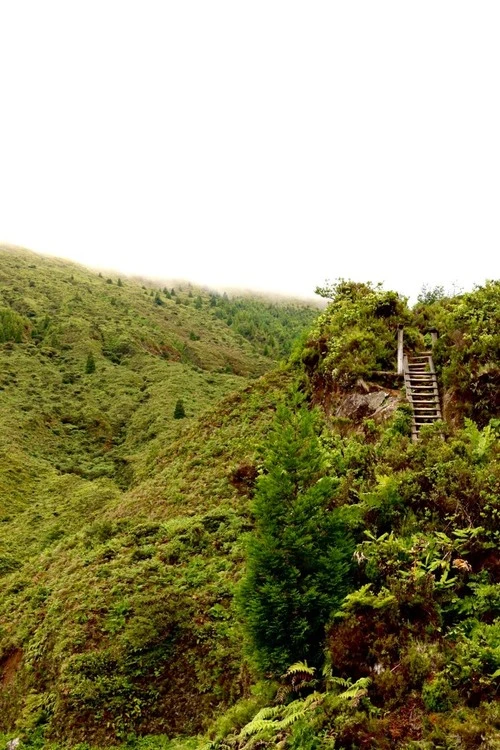 La escalera - Depuis Lagoa do fogo, Portugal