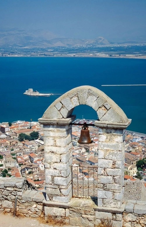 View of Nafplion - から Fortress of Palamidi - Western Entry Gate, Greece
