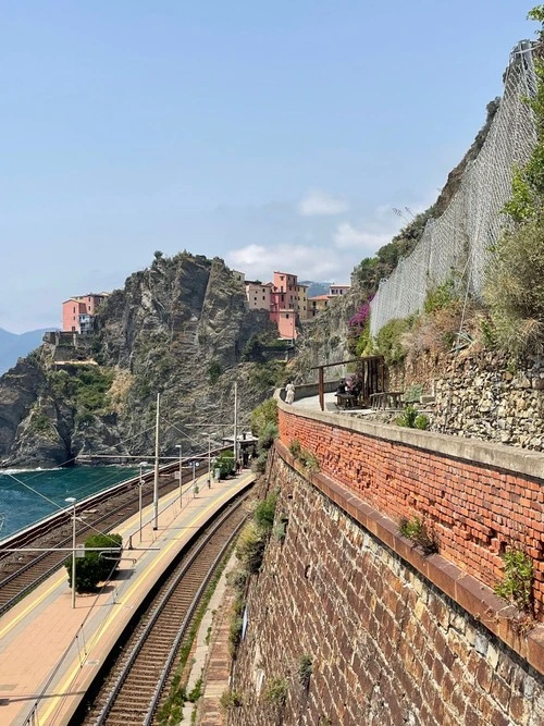 Manarola Train Station - From Cinque Terra Train south of train Station, Italy