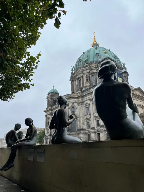 Three Girls One Boy Statue - Germany