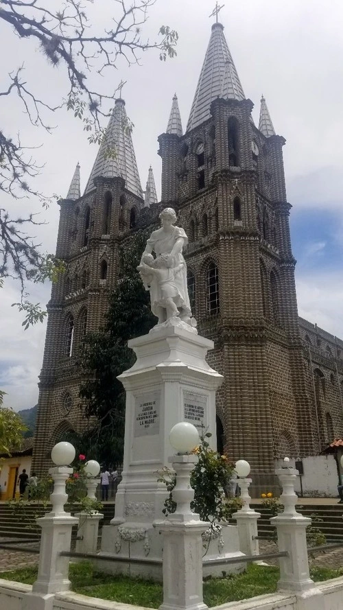 Basilica Menor of the Immaculate Conception - From Parque Libertadores, Colombia