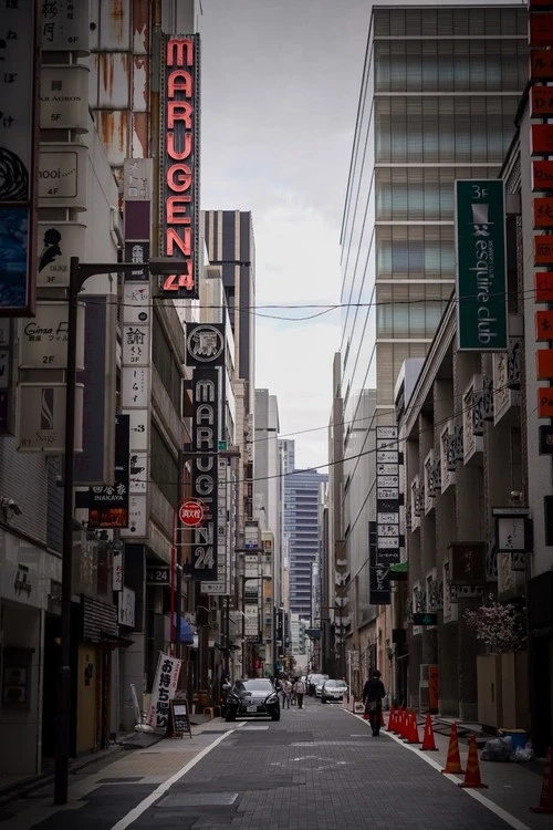 Buildings of Ginza - From Kenban Dori, Japan