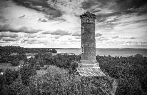 Laudunina tuletorn - From Drone, Estonia