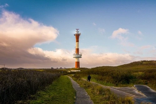 Leuchtturm Wangerooge - Depuis Str. Zum Westen, Germany