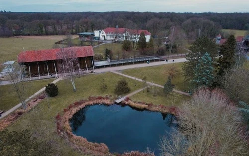 Kleiner See an den Salinen - Depuis Drone, Germany