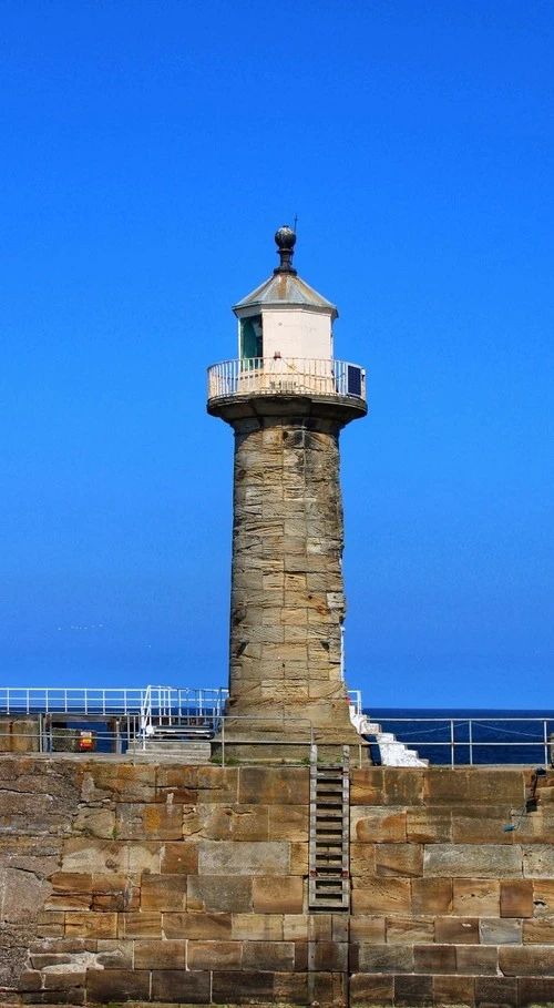 Whitby Harbour Weast Lighthouse - From East Pier, United Kingdom