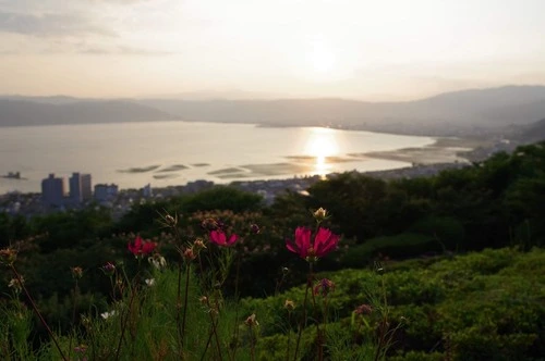 Lake Suwa - से Tateishi Park, Japan