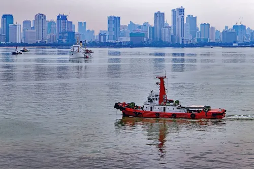 Manila Skyline - Depuis Manila South Break Water, Philippines