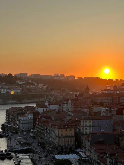 Porto - Desde Luís I Bridge - Facing West, Portugal