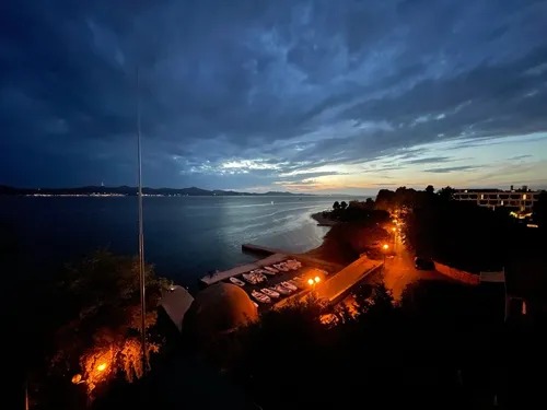 Kolovare Beach - From Karma restaurant & bar, Croatia