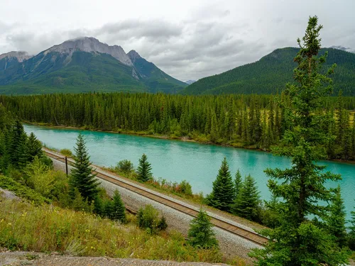 Bow River - Desde Backswamp Viewpoint, Canada