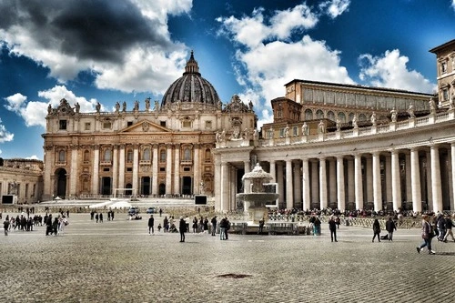 Fontana del Maderno - Desde Piazza San Pietro, Vatican City