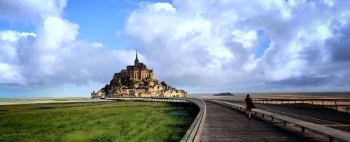 Mont Saint-Michel - Da Pont Passerelle, France