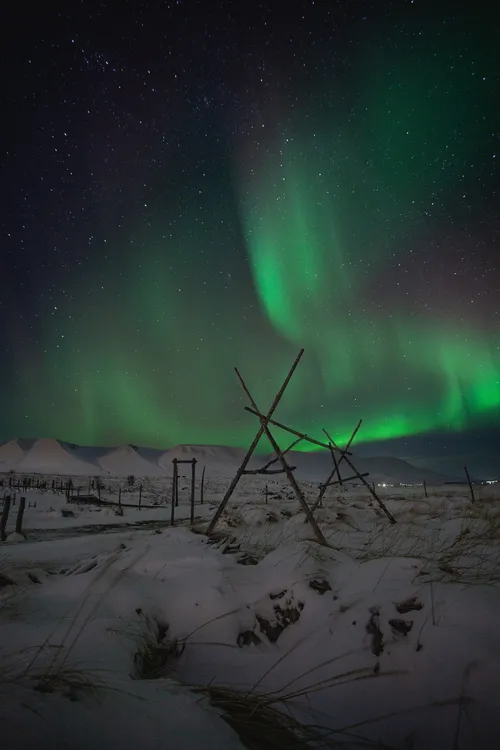 Northern Lights Spot - Aus Gásir, Iceland