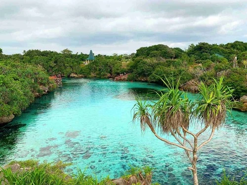 Weekuri Lagune - Depuis Aussichtspunkt, Indonesia