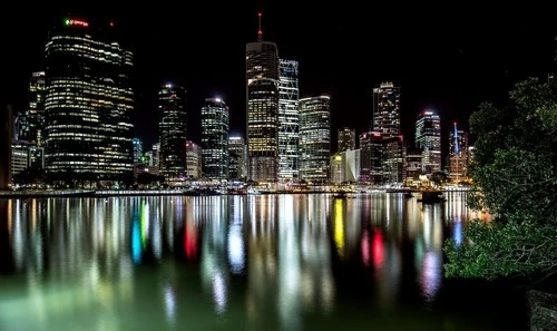 Brisbane Skyline - Des de Holman Street / Ferry Terminal, Australia