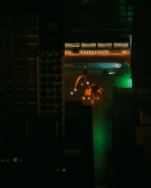 Calder's Flamingo - Von Willis Tower Sky Deck Observatory, United States