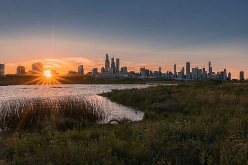 Chicago Skyline - From Northerly Island, United States