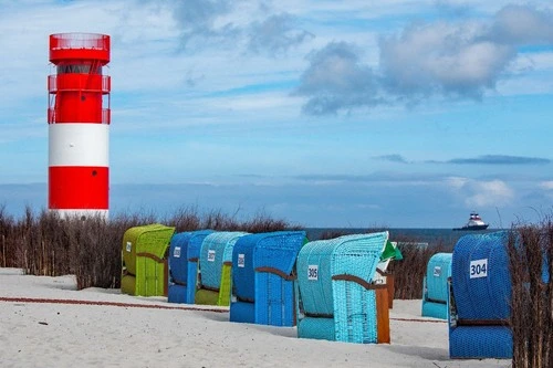 Helgoland Düne - Från Boardwalk, Germany