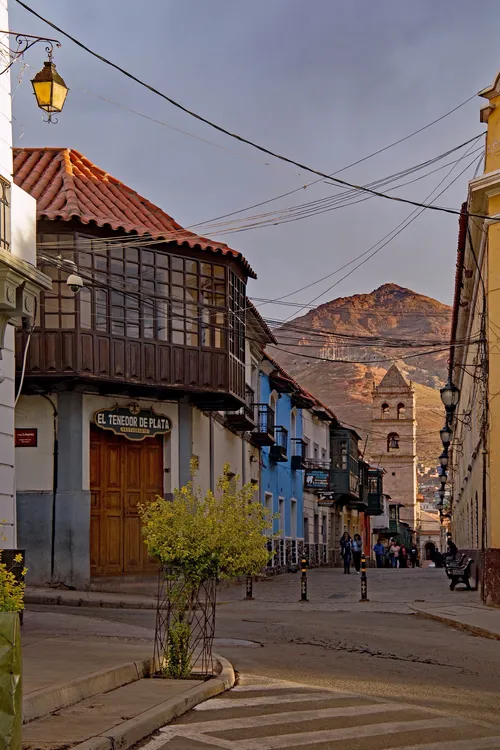 Campanario de la Iglesia de San Francisco - From Plaza 10 de Noviembre, Bolivia