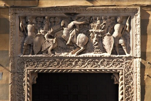 Portale Palazzo Giorgio Doria - Depuis Piazza San Matteo, Italy