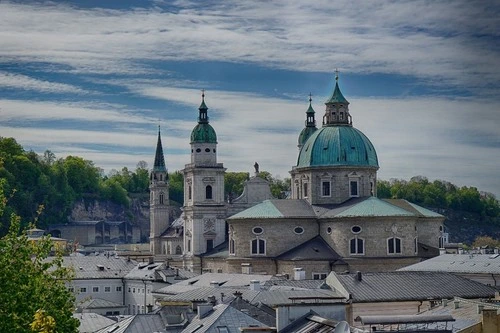 Salzburger Dom - Desde Hoher Weg, Austria