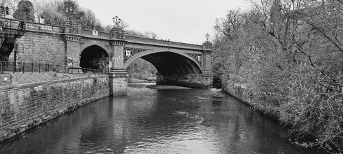 Kelvinbridge - From Former railway bridge next to Inn Deep, United Kingdom