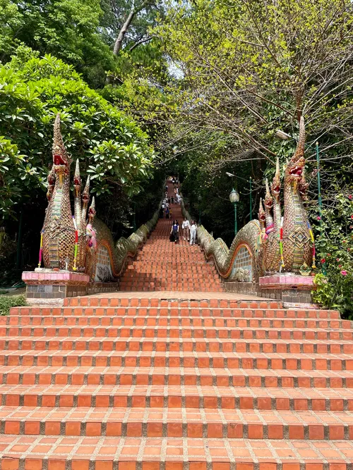 Stairs to Wat Phra That Doi Suthep - Thailand