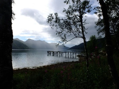 Old Litlvika Pier - From Viewpoint, Norway