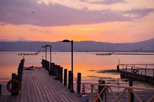 Lake Suwa - से Suwa Lakeside Park, Japan